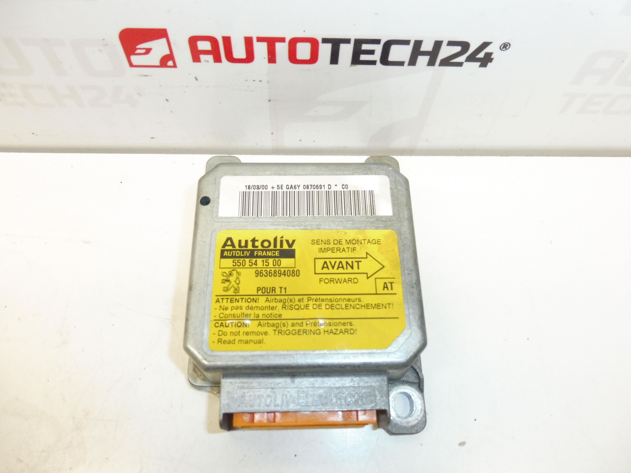 Unité airbag Peugeot 206 9636894080 6545GJ