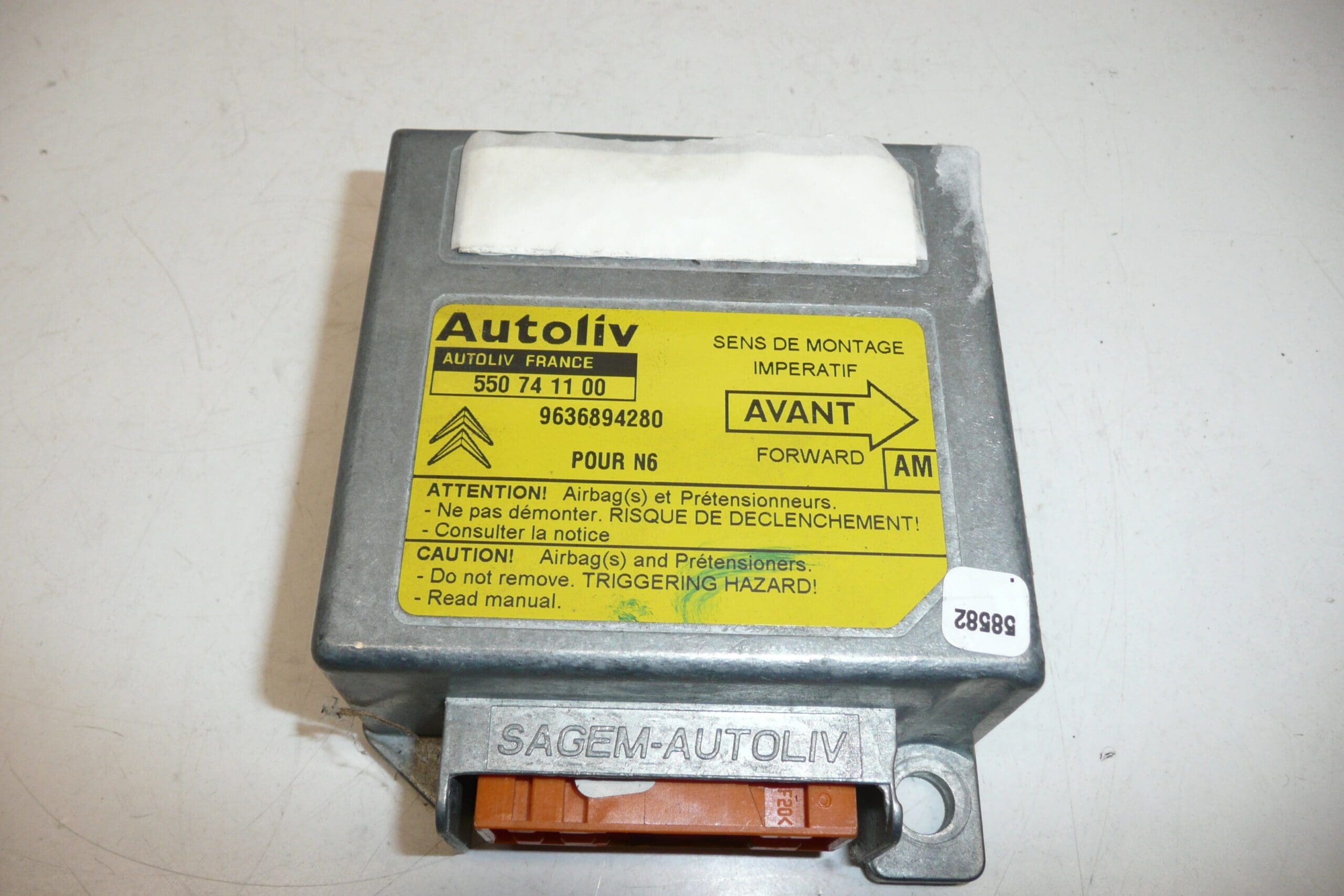 Unité d'airbag Citroën Xsara 9636894280