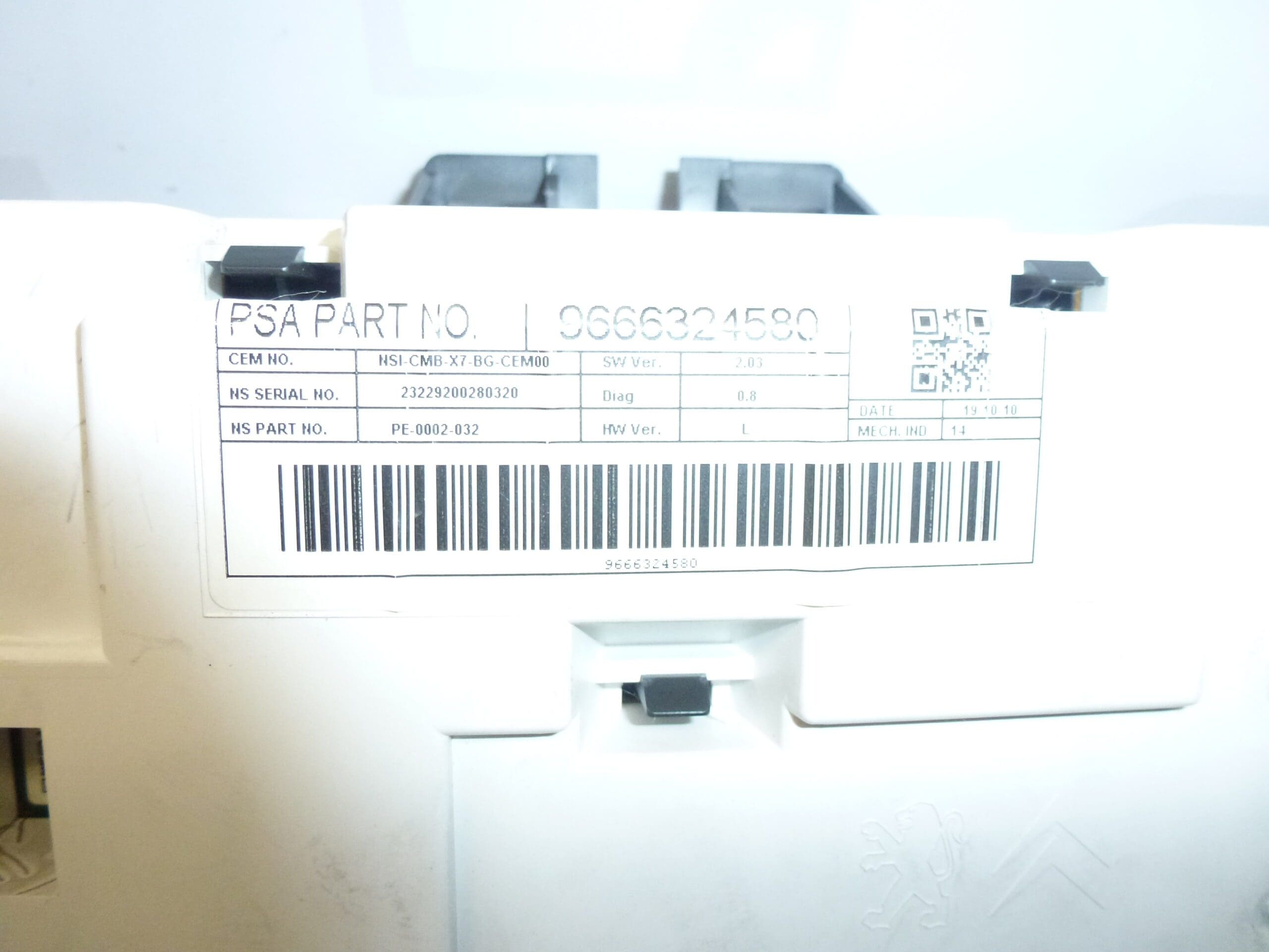 Compteur Citroën C5 X7 kilométrage 158000km 9666324580 6103PC