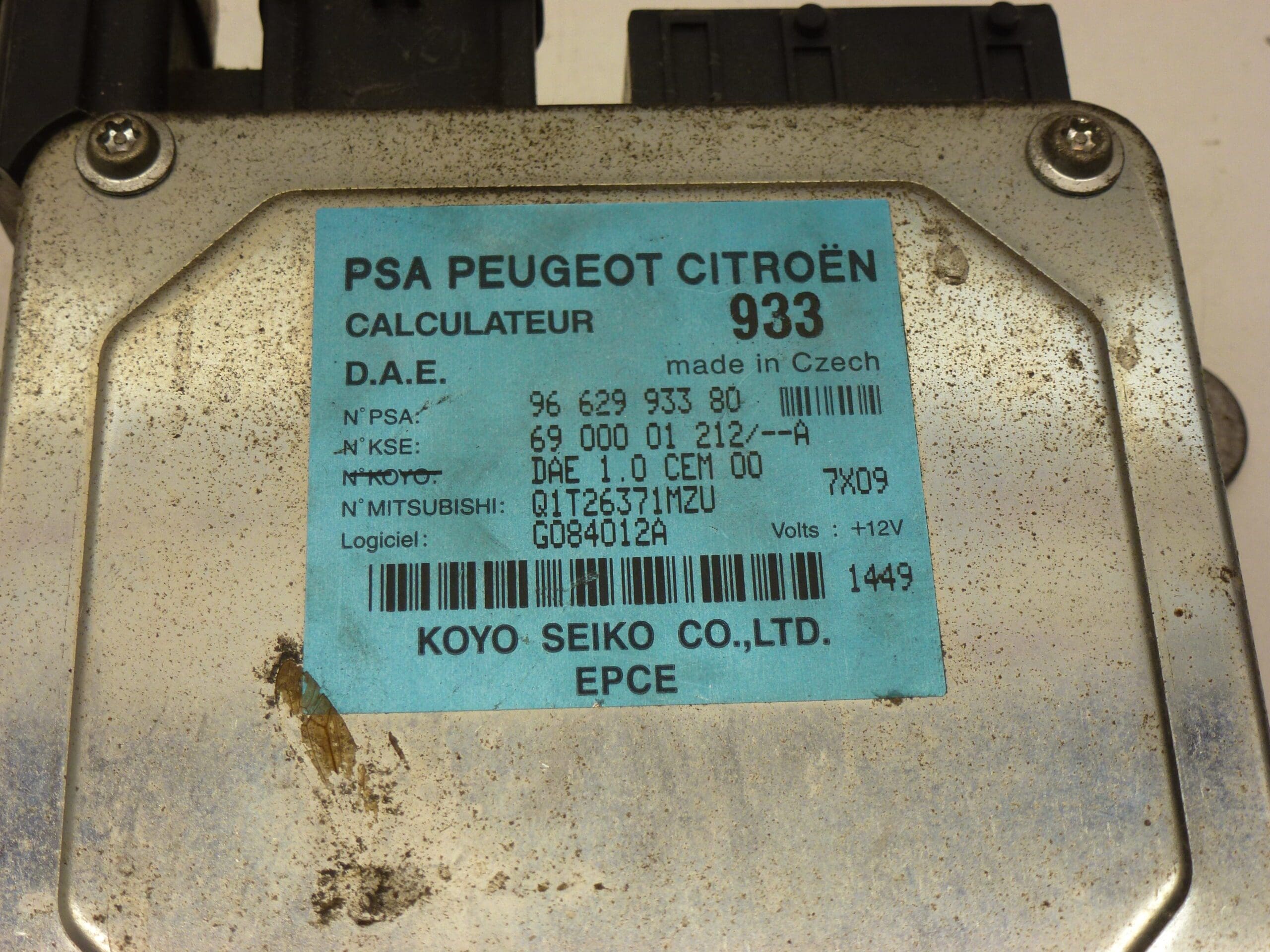 Calculateur KOYO Citroën C2 C3 9662993380