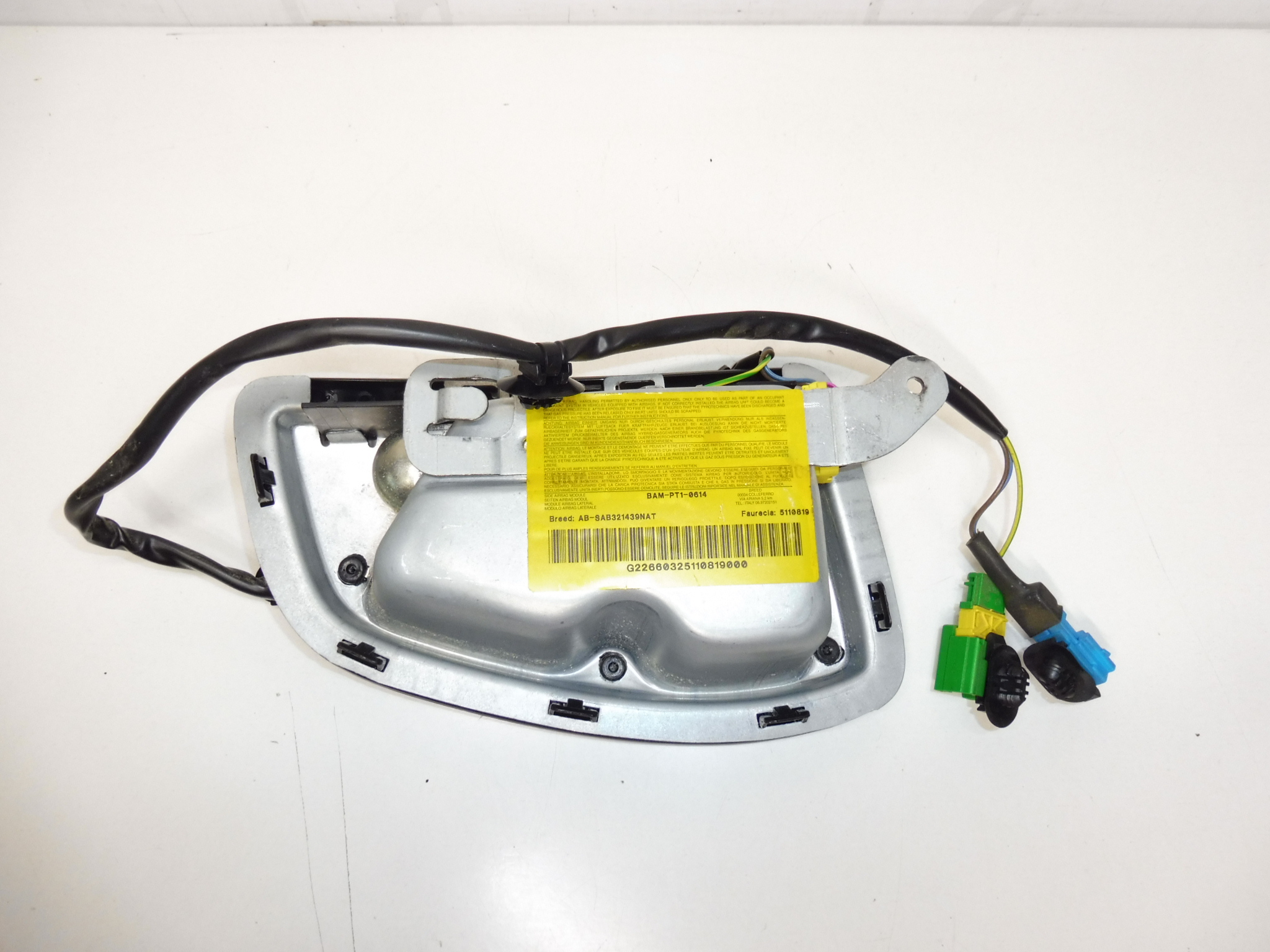 Airbag de siège droit Peugeot 307 51108919 8216L2
