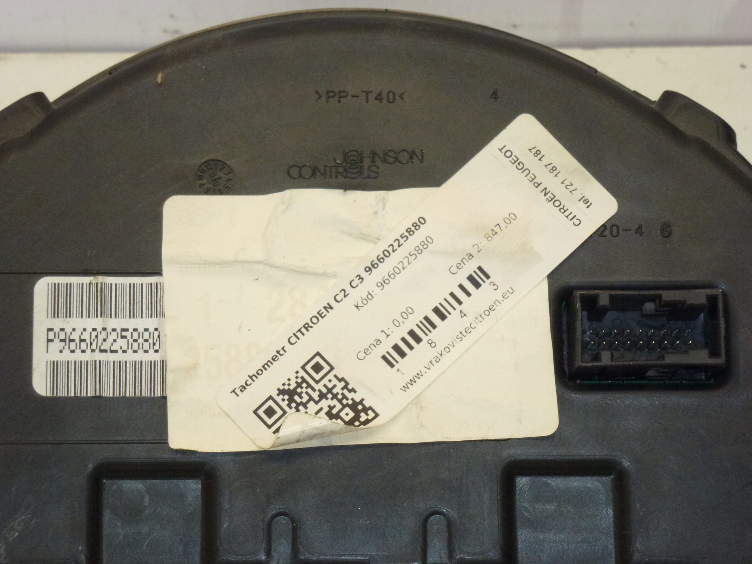 Compteur de vitesse Citroën C2 C3 9660225880 6105WL