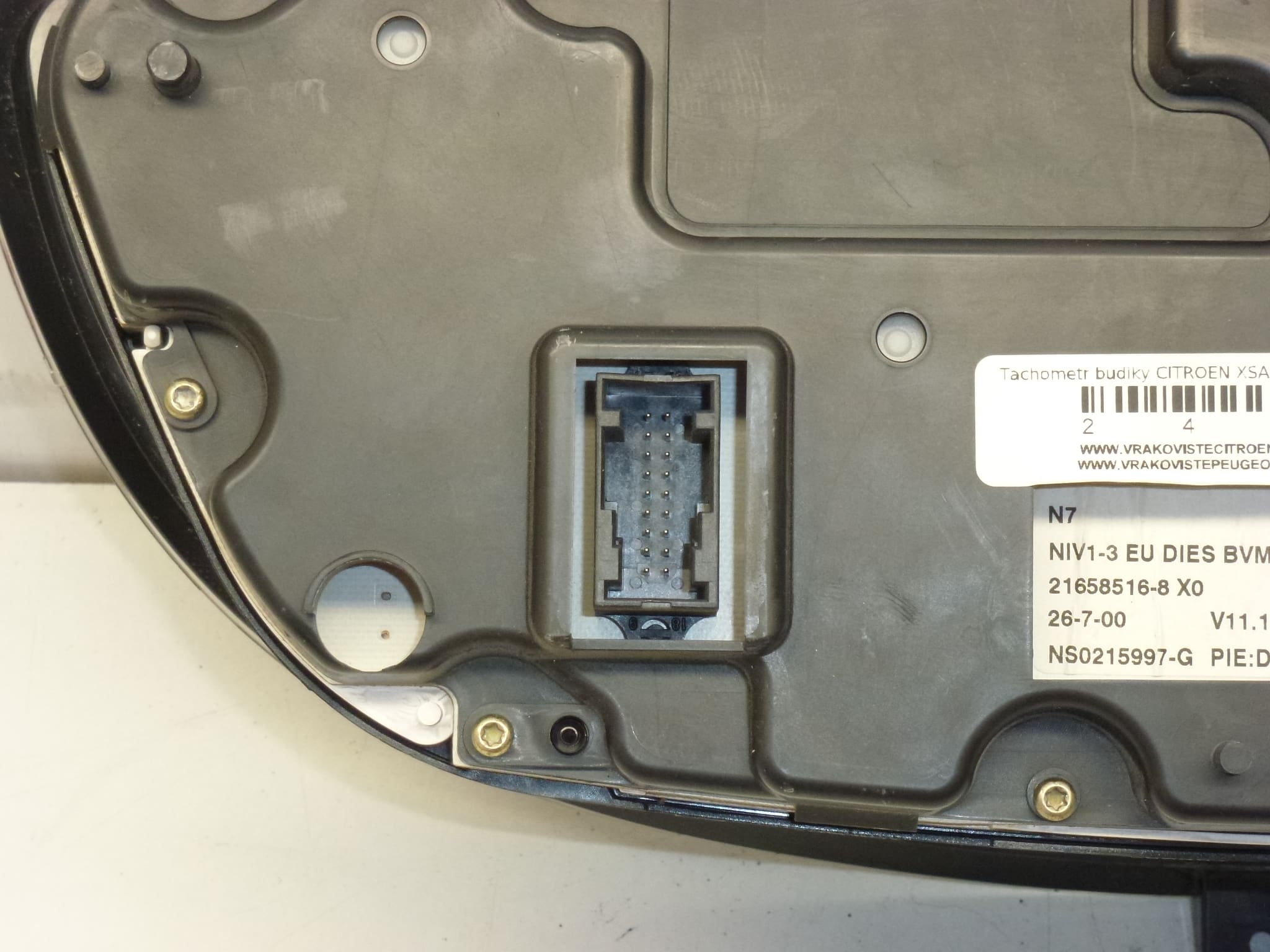 Compteur de vitesse avec alarmes Citroën Xsara Sagem 9639708580