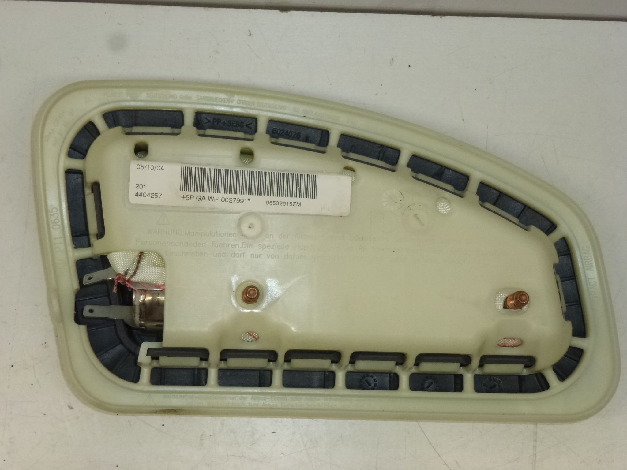 Airbag siège droit Peugeot 407 96532615ZM 8216FA