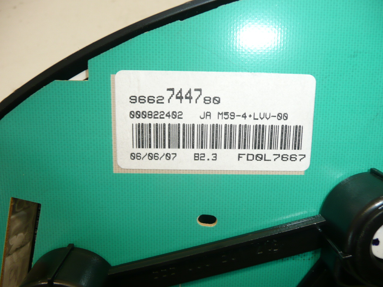 Compteur de vitesse régulateur de vitesse Citroën Peugeot kilométrage 240000 km 9662744780 6105X5