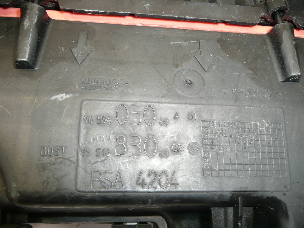 Boitier filtre Citroën Peugeot 1.6 HDI 9659405080 9651883080 1420N9