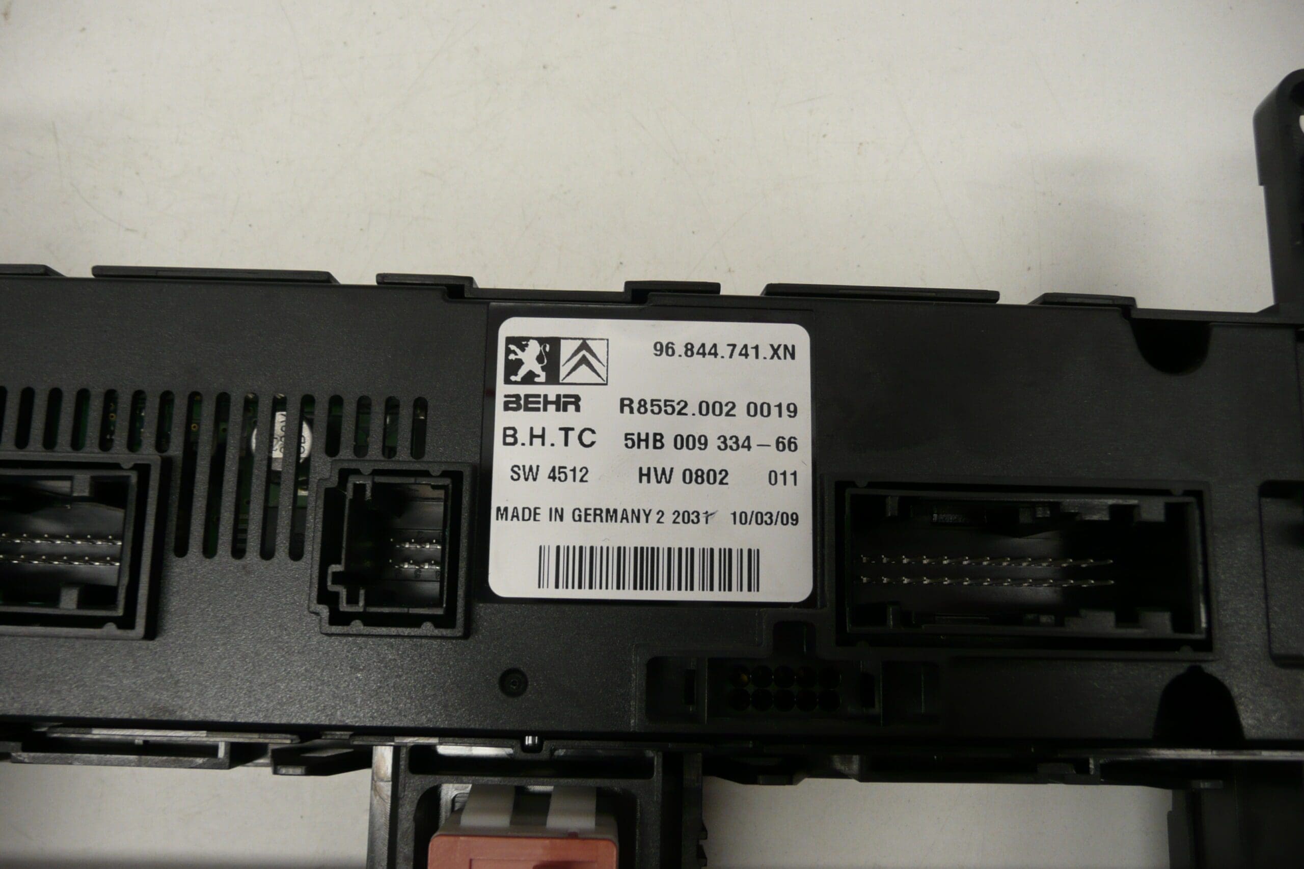 Contrôle de chauffage Climatisation Peugeot 407 96844741XN 6452J8 – Image 2