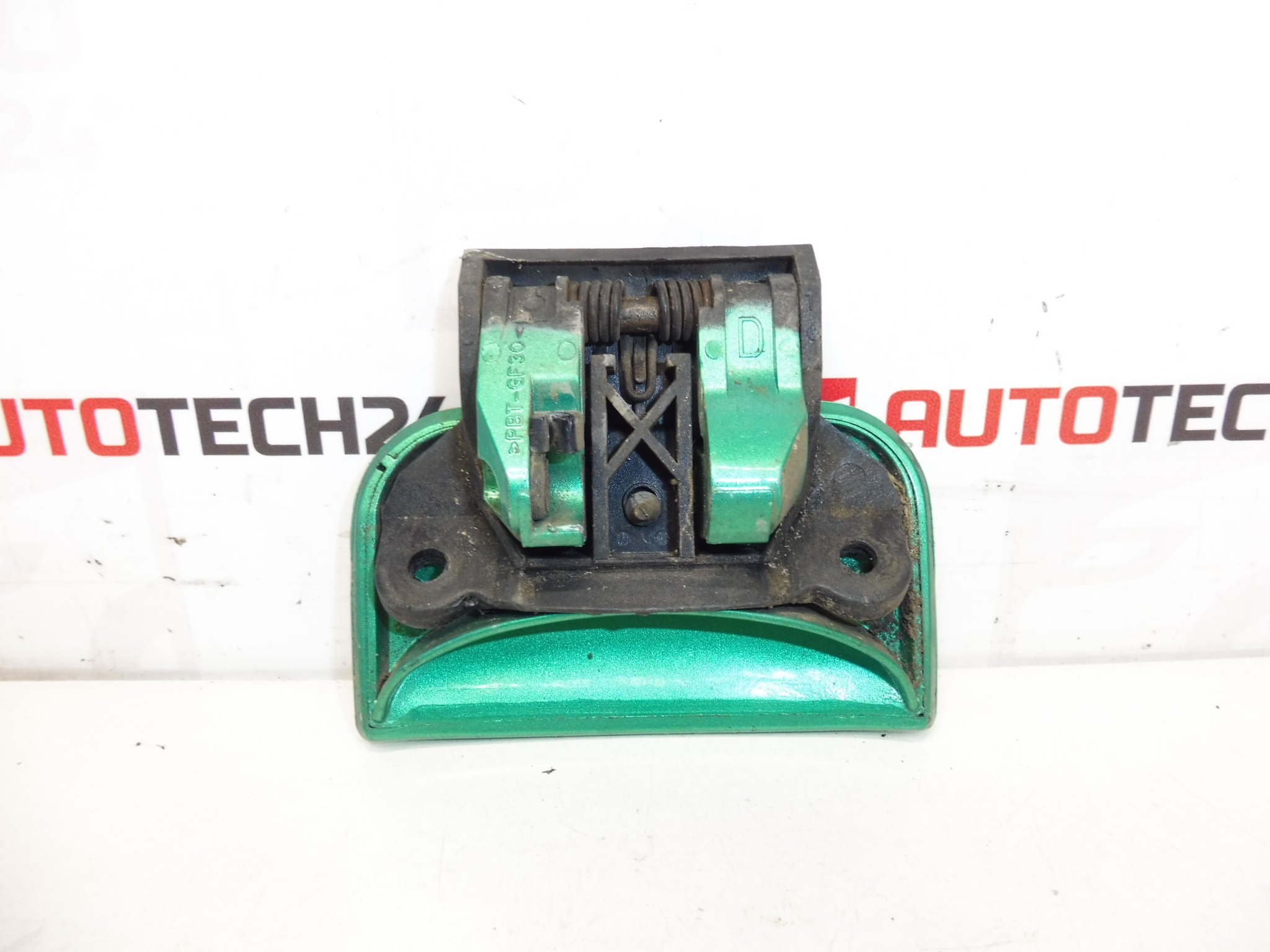 Poignée de porte avant gauche Citroën Berlingo verte 9101H6