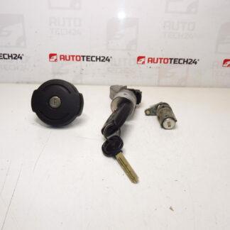 Kit de serrures d'occasion pour Peugeot 307 - 1 clé - réf. 4162JC/4162KG