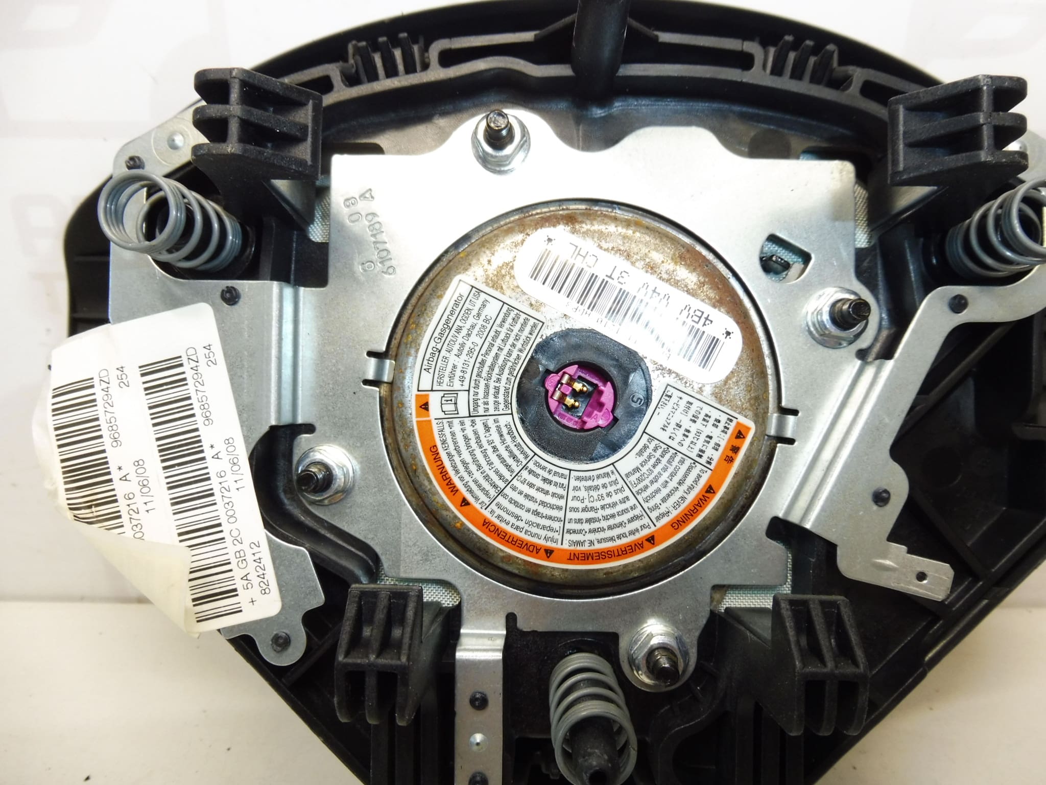 Airbag volant Peugeot 206+ 207 96857294ZD 4112NW – Image 2