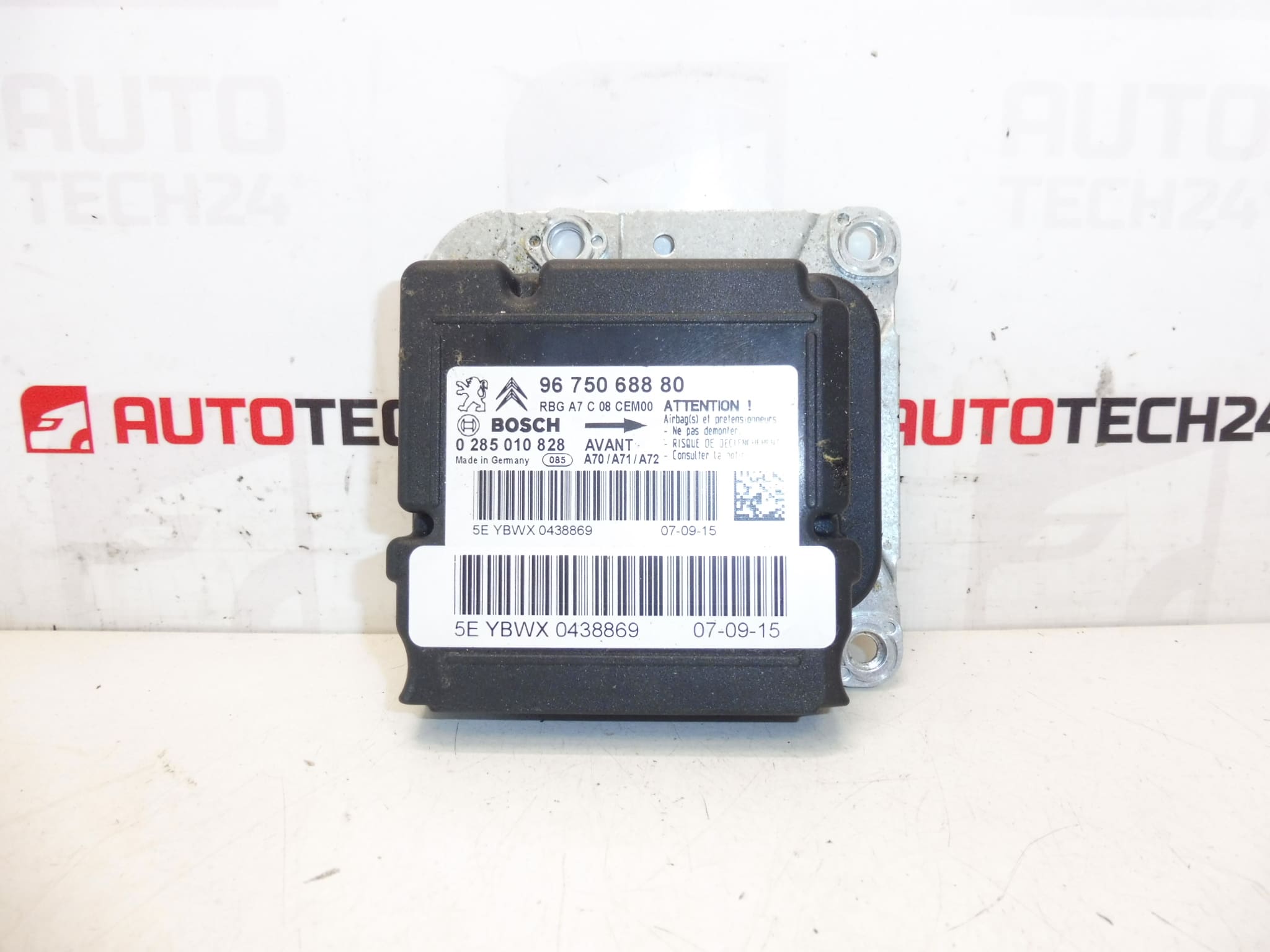 Unité Airbag Bosch Peugeot 207 9675068880 0285010828
